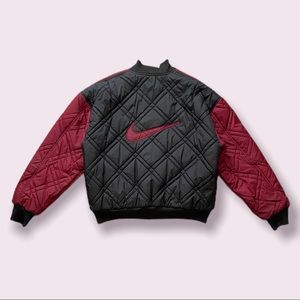 VINTAGE 90s NIKE QUILTED REVERSIBLE JACKET